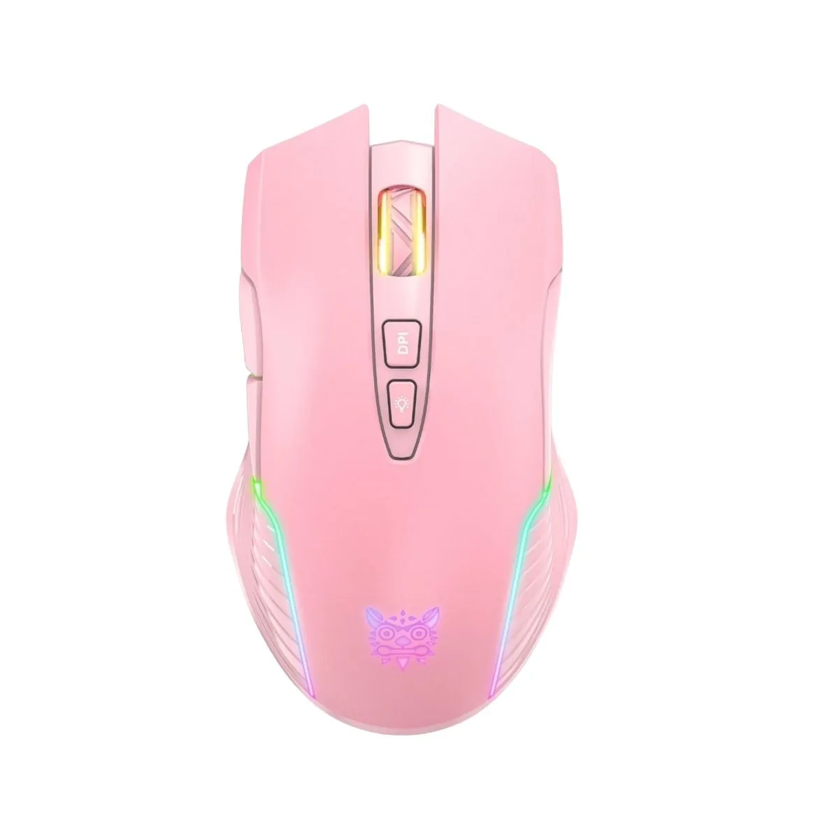 Mouse De Juego Rosa Onikuma Cw905 Inalambrico Recargable Pink