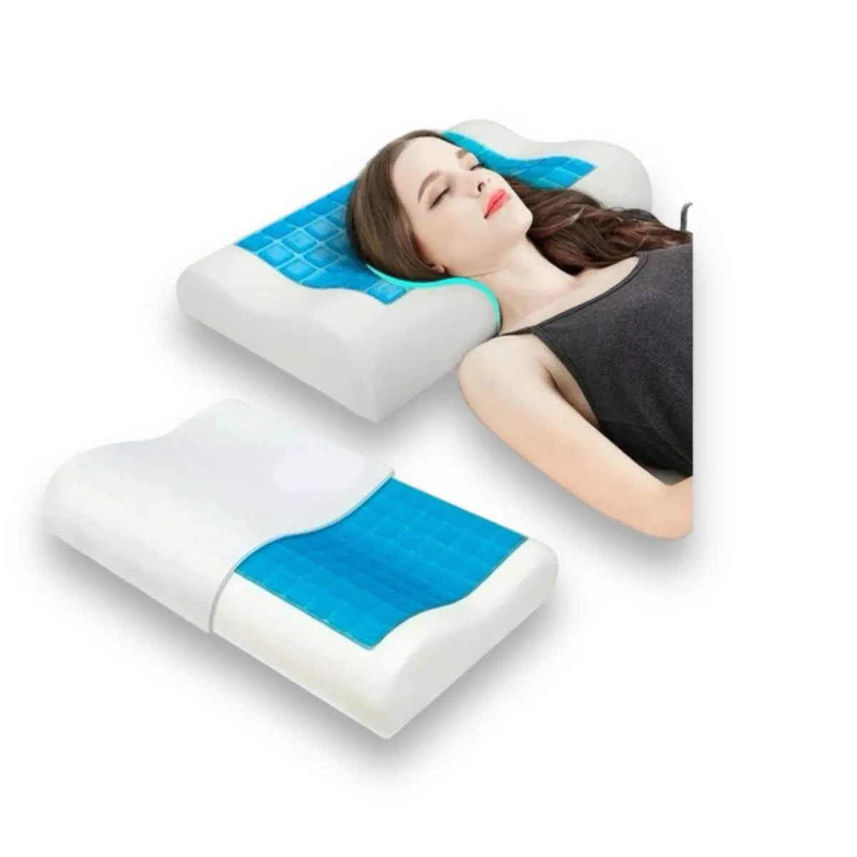 Almohada Memory Pillow Ortopédica Indeformable Cool Gel Fund