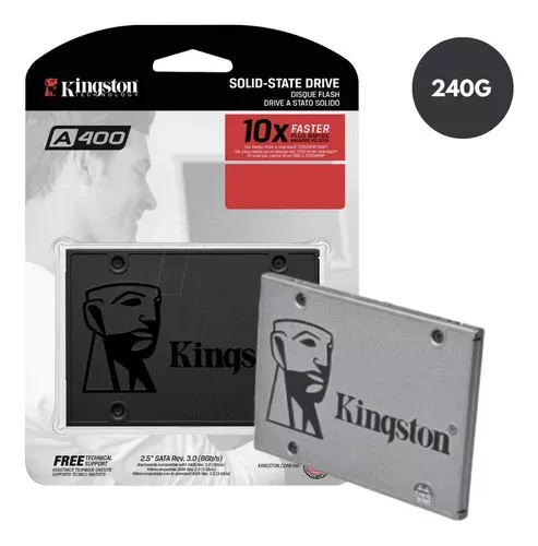 Disco De Estado Solido Kingston 240gb Sata 2,5" A400