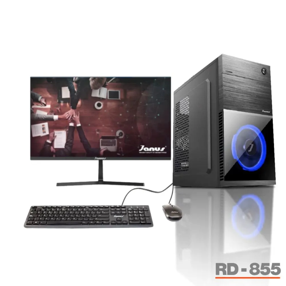 Pc Escritorio Pentium Gold G6405  8 gb Ddr4  512 gb Ssd Monitor Janus 22 Teclado Mouse