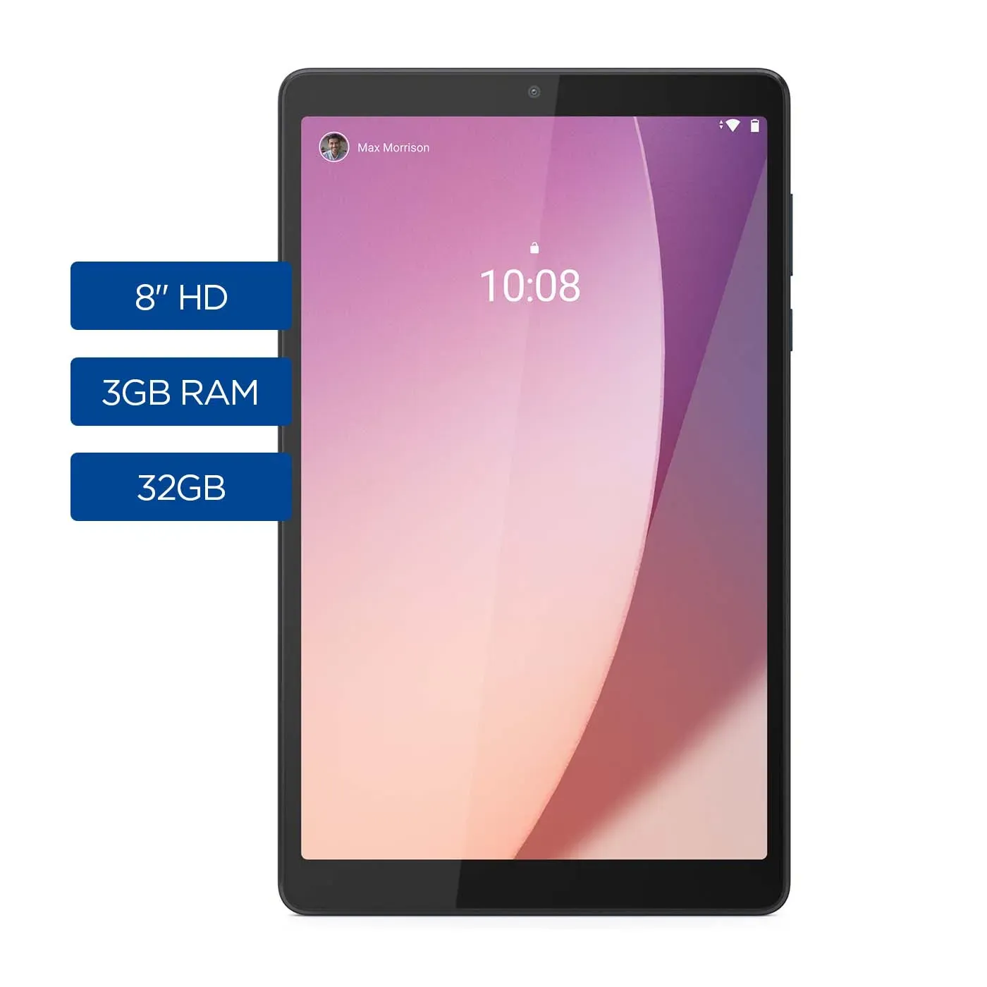 Tablet Lenovo M8 Tb300fu - Pant 8.0" - Quad Core 2.0ghz - 32gb - Mem 3gb - Android 9.0 - Doble Camara - Wifi - Abyss Blue + Folio Case + Film - Zabu0020co