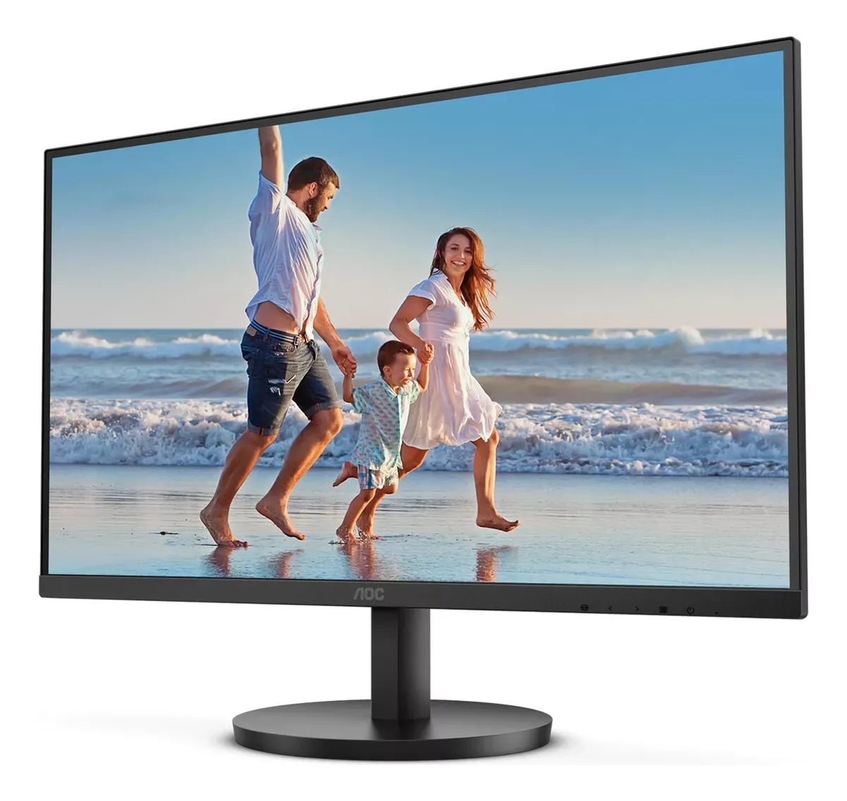 Monitor  AOC 23.8 VA Led Full Hd  75Hz  4ms  Vga Hdmi Base Fija 7 (Kensington Lock) 