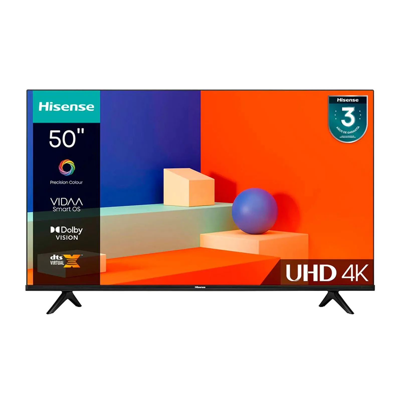 Hisense 50" 4K Smart TV +Antena TDT