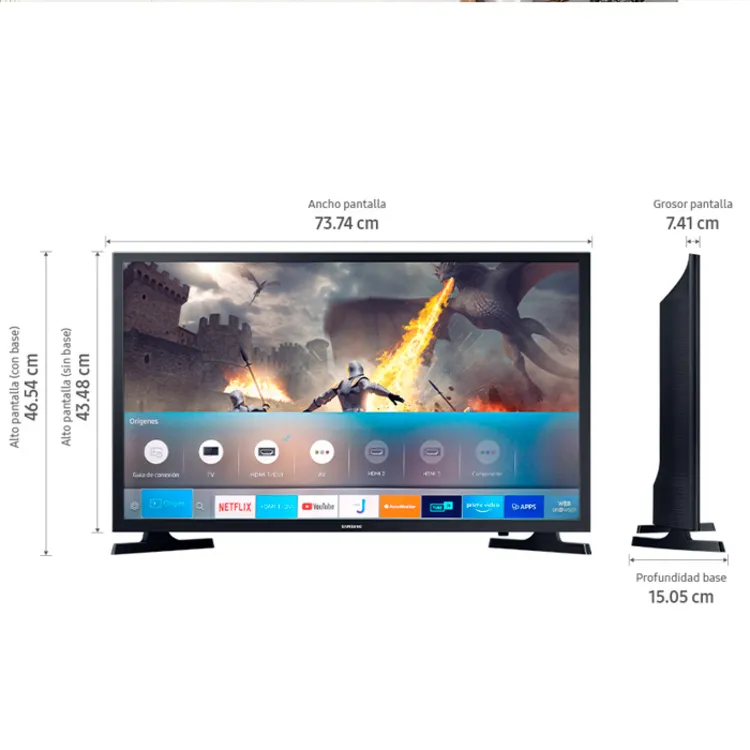 SAMSUNG 32" Smart TV + Antena TDT