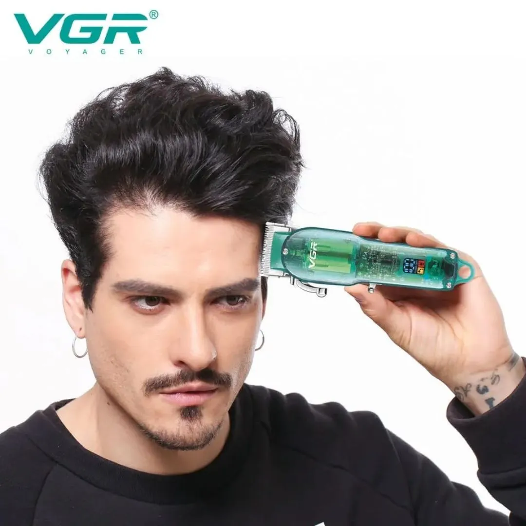 Máquina De Corte De Cabello Profesional Recargable E Inalámbrica VGR Original