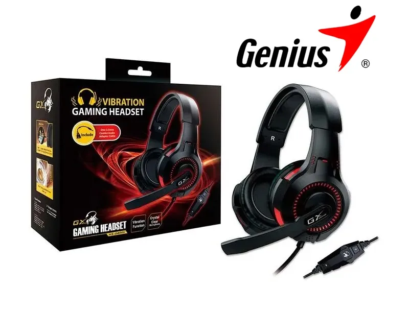 Diadema Gamer Genius  con vibración HS-G600V