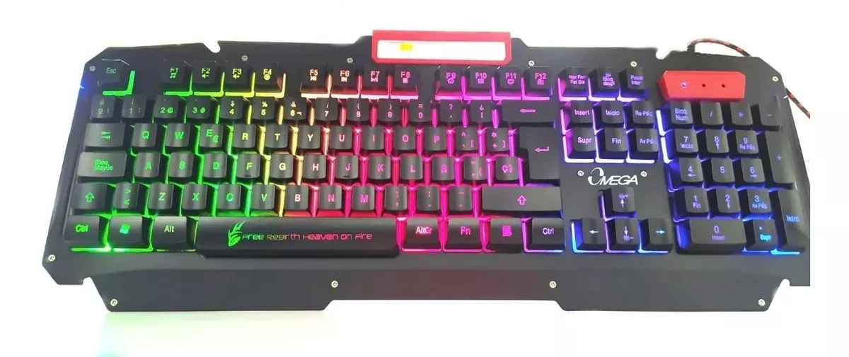 Teclado Omega Alambrico Gamer KB-808