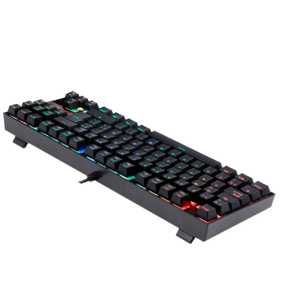 Teclado Gamer Redragon Kumara K552 Negro Alámbrico RGB Switch Rojo