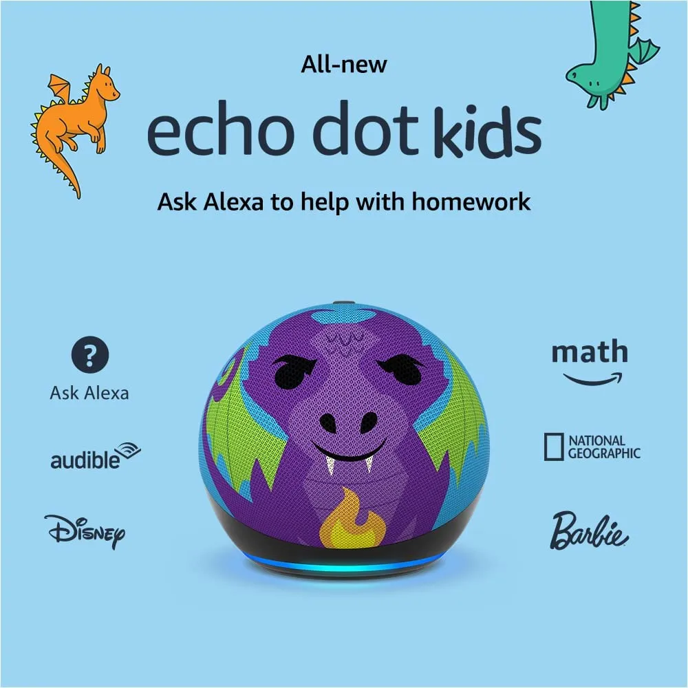 Asistente Virtual Alexa Echo Dot 5ta Kids Para Niños Parlante Inteligente