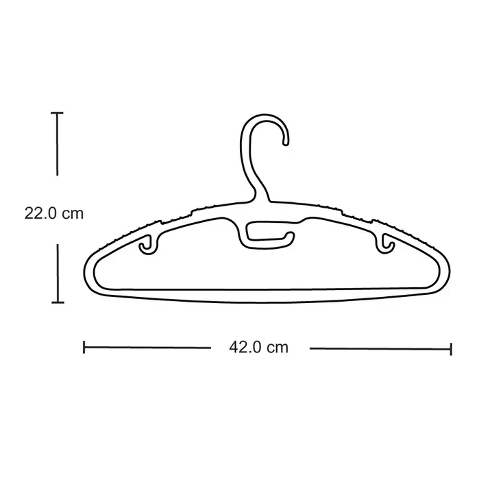 Ganchos Para Ropa X10 Unidades Rimax