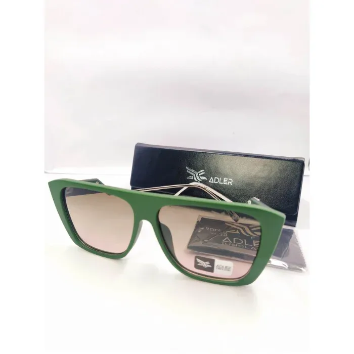 Gafas De Sol Adler Ad820-16 Marco Verde Unisex Hombre Mujer