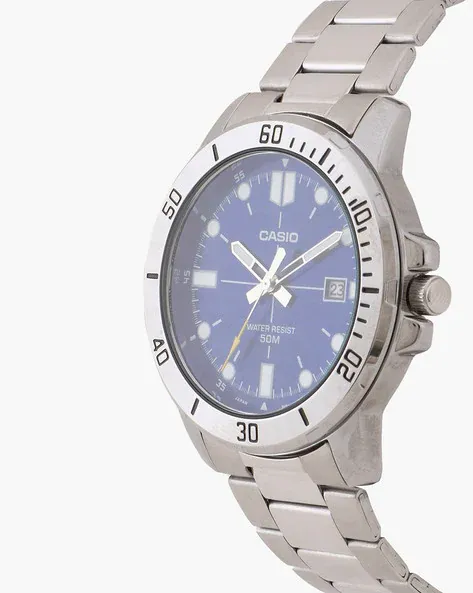 Reloj Casio Hombre mtp-vd01d-2evudf Pulso Acero Fondo Azul