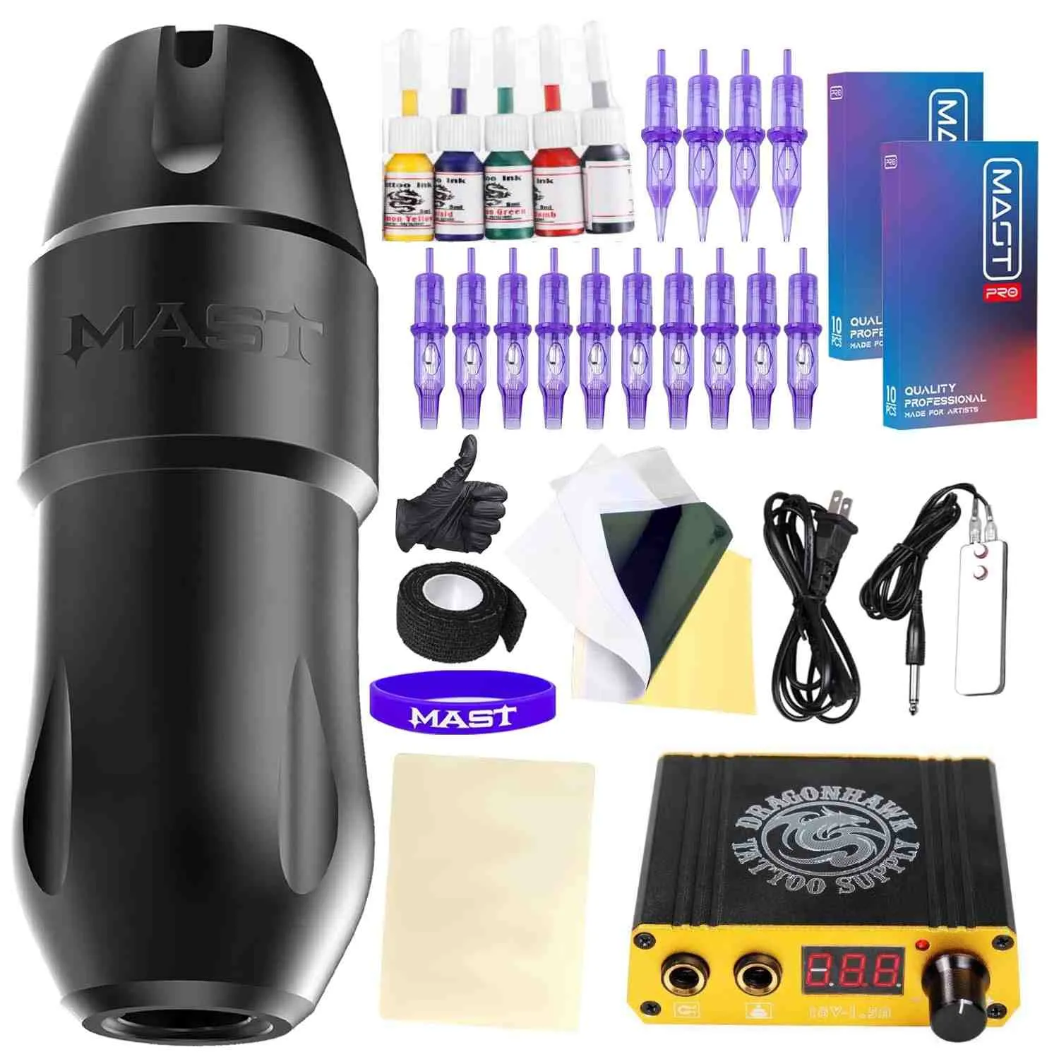 Kit Pen De Tatuaje Mast Tour Pro Plus Aprendiz