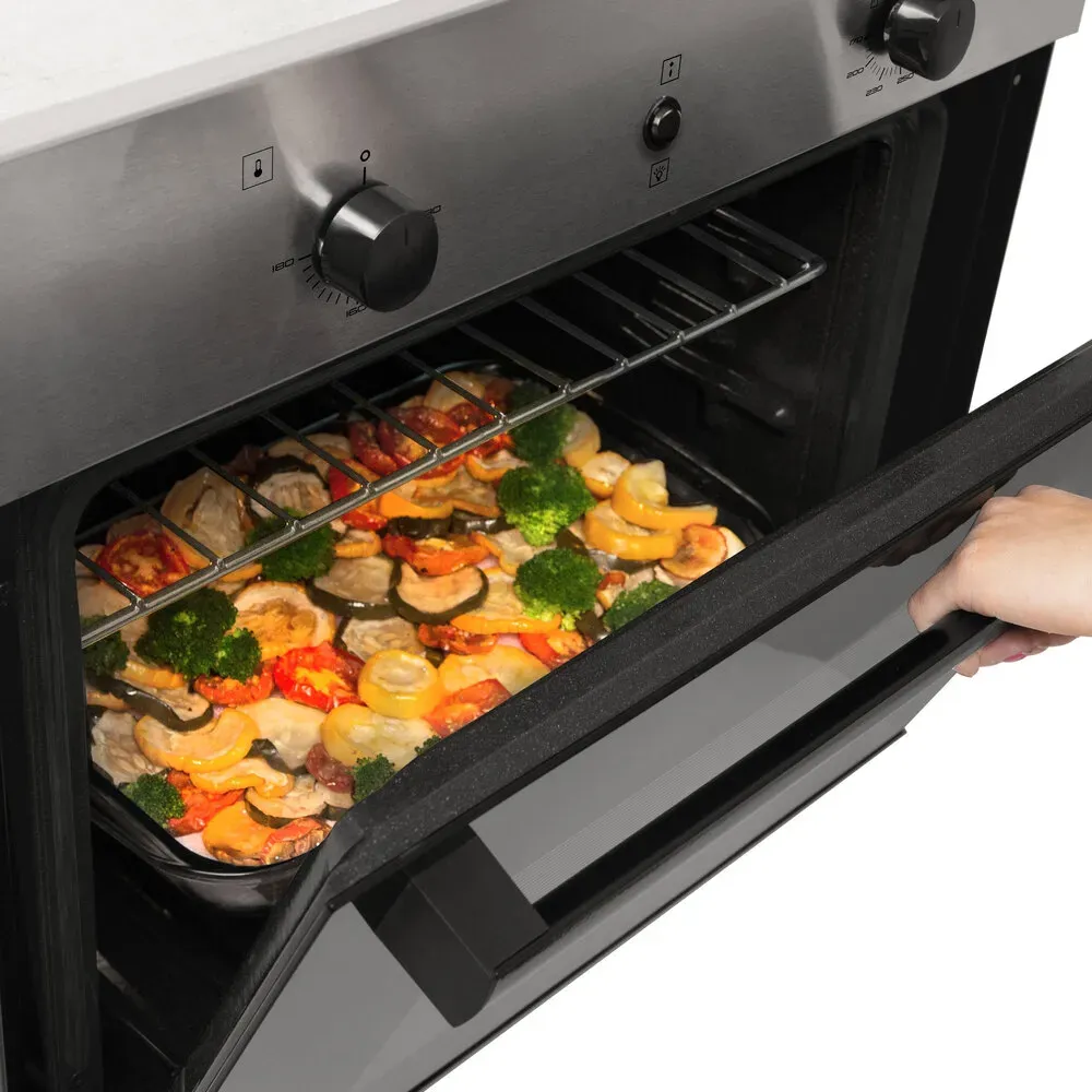 Horno De Empotrar Mixto Challenger en Acero Negro 60 cm 120V - Hg 2555 