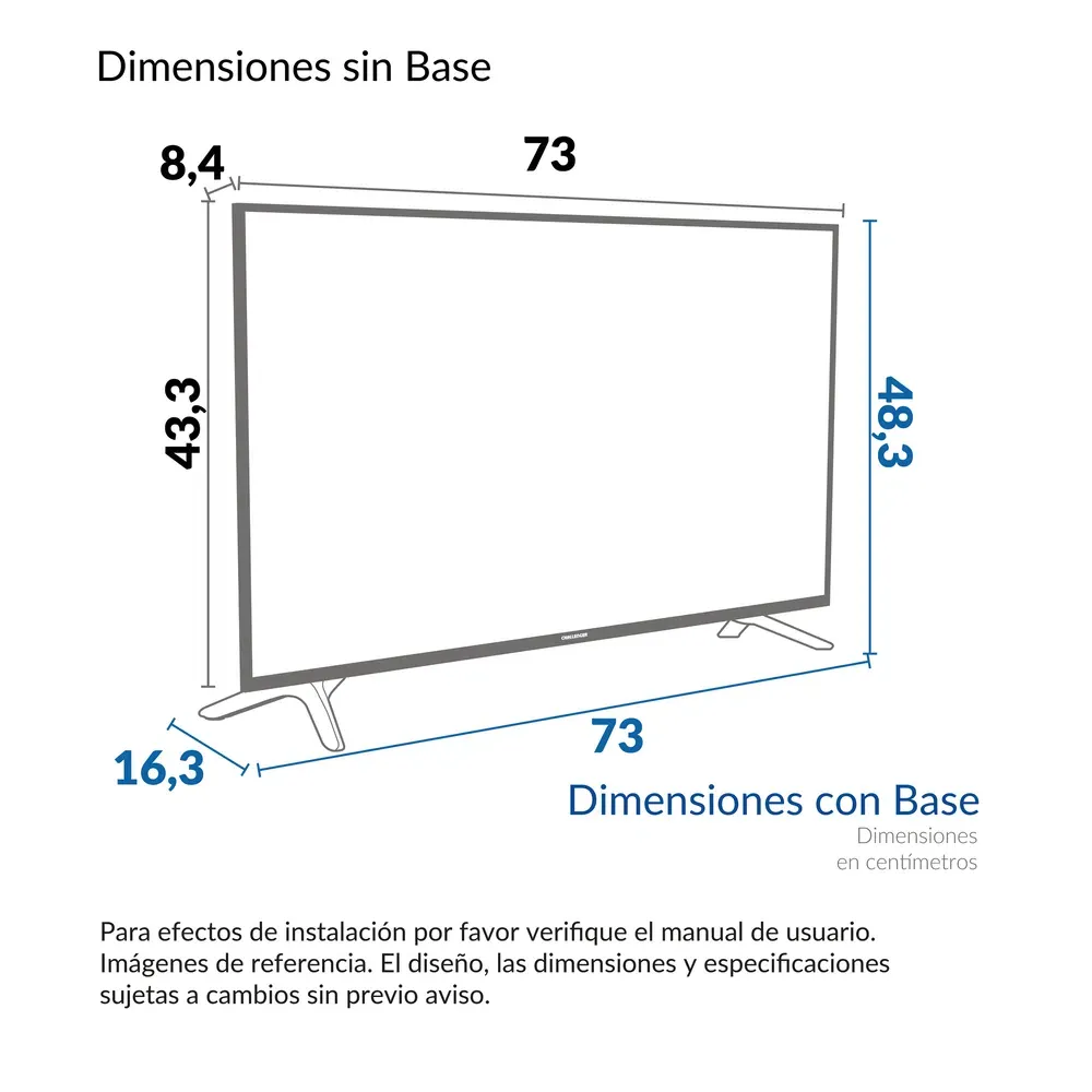 Televisor 32 Pulgadas Challenger Estandar HD - LED 32H2 T2