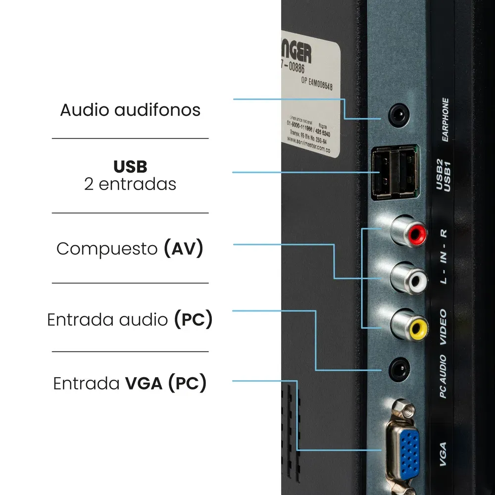 Televisor 32 Pulgadas Challenger Estandar HD - LED 32H2 T2