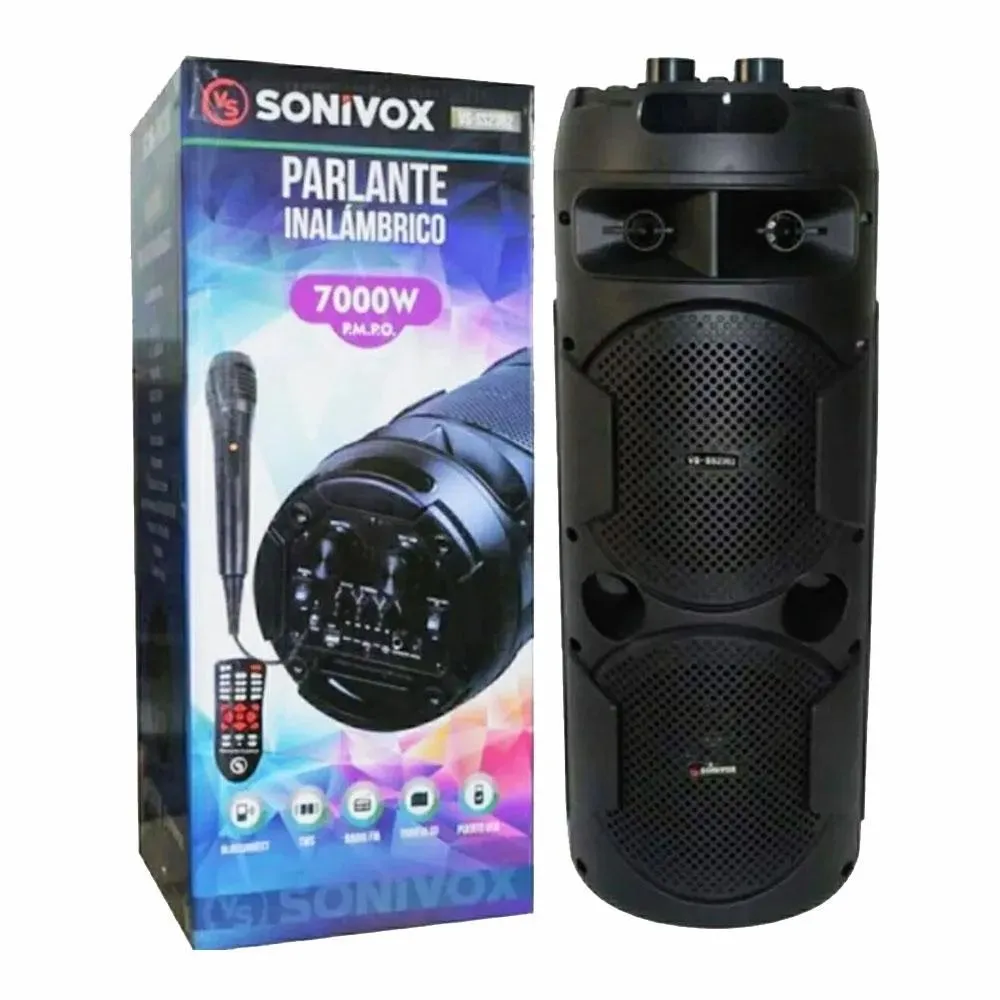 Parlante Profesional Sonivox vs-ss2590+Microfono+Control