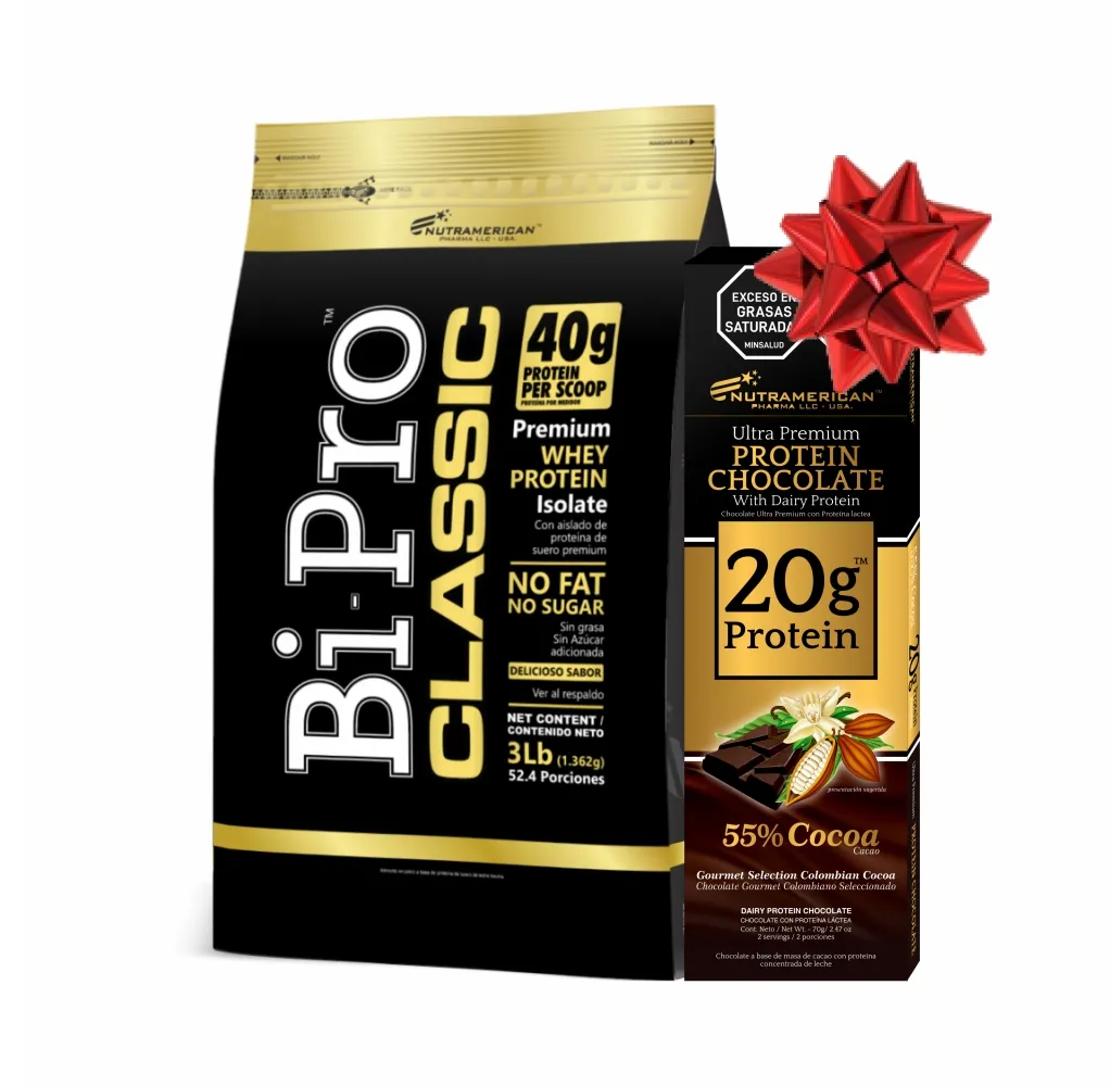 Bipro Classic Vainilla 3 lb GRATIS PROTEIN CHOCOLATE - Proteína 