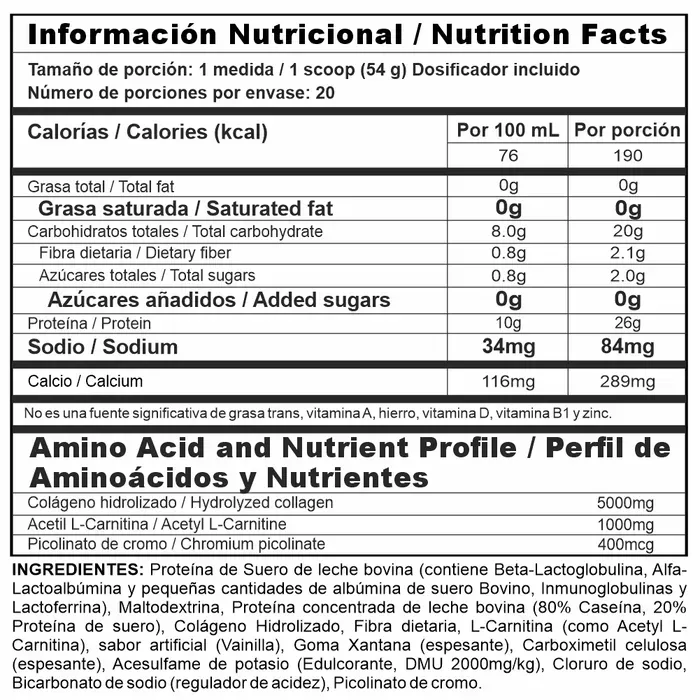 Megaplex Lite 3 LB - Proteina + L-Carnitina + Picolinato de Cromo - Reductor de Grasa