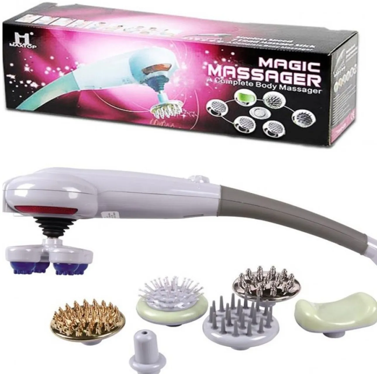 Masajeador Eléctrico Relajante Magic Massager 8en1