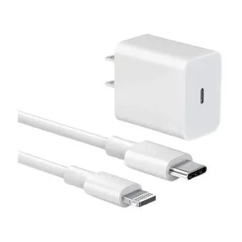 Cargador para Iphone 20W Carga rapida + cable tipo C a Lightning 1 metro Aaa Carga Rapida