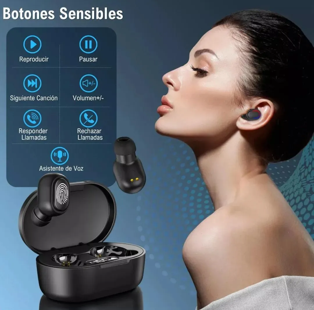 Audifonos Bluetooth 5 horas Musica + Parlante Inalambricos Original 1hora