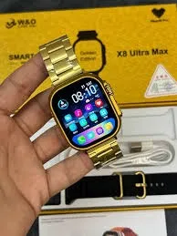 Smartwatch X8 Ultra Max Golden Edition + Pulso Negro Original W&O 