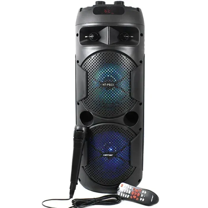 Torre De Sonido Bluetooth Parlante 7000W Con Control Y Microfono Cabina De Sonido Original NIA