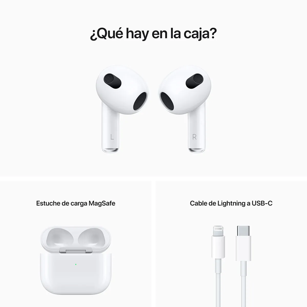 Airpods 3 Audifonos + Cargador iPhone Carga Rapida 20w + Cable 