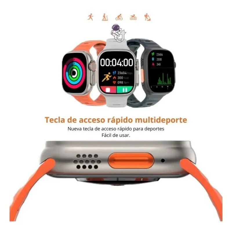 Smartwatch Ultra 8 T800 2024 Reloj Inteligente Nueva Generación +1 Manilla Extra