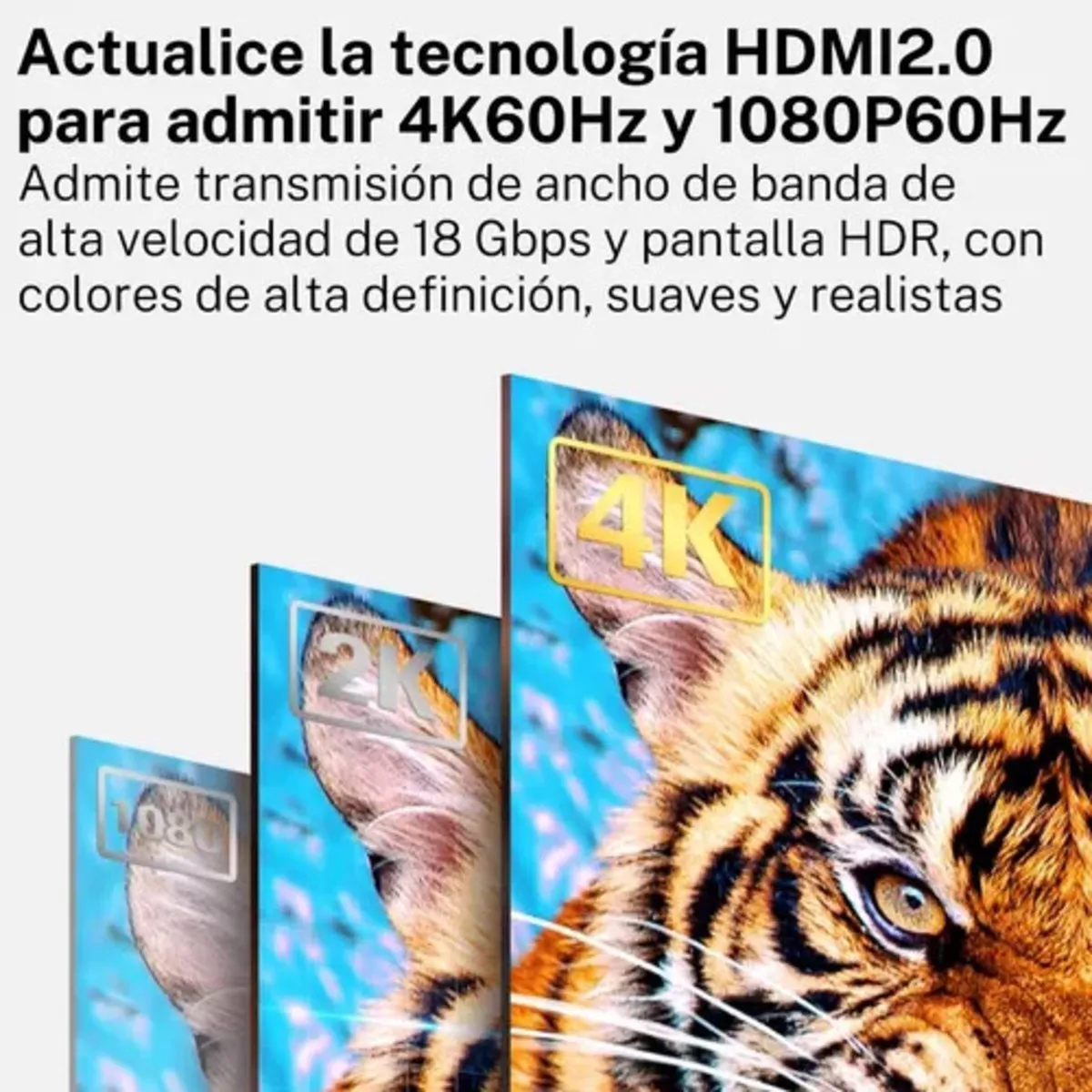 Cable Hdmi 4k Uhd V 2.0 2160p 3 Metros De Alta Velocidad