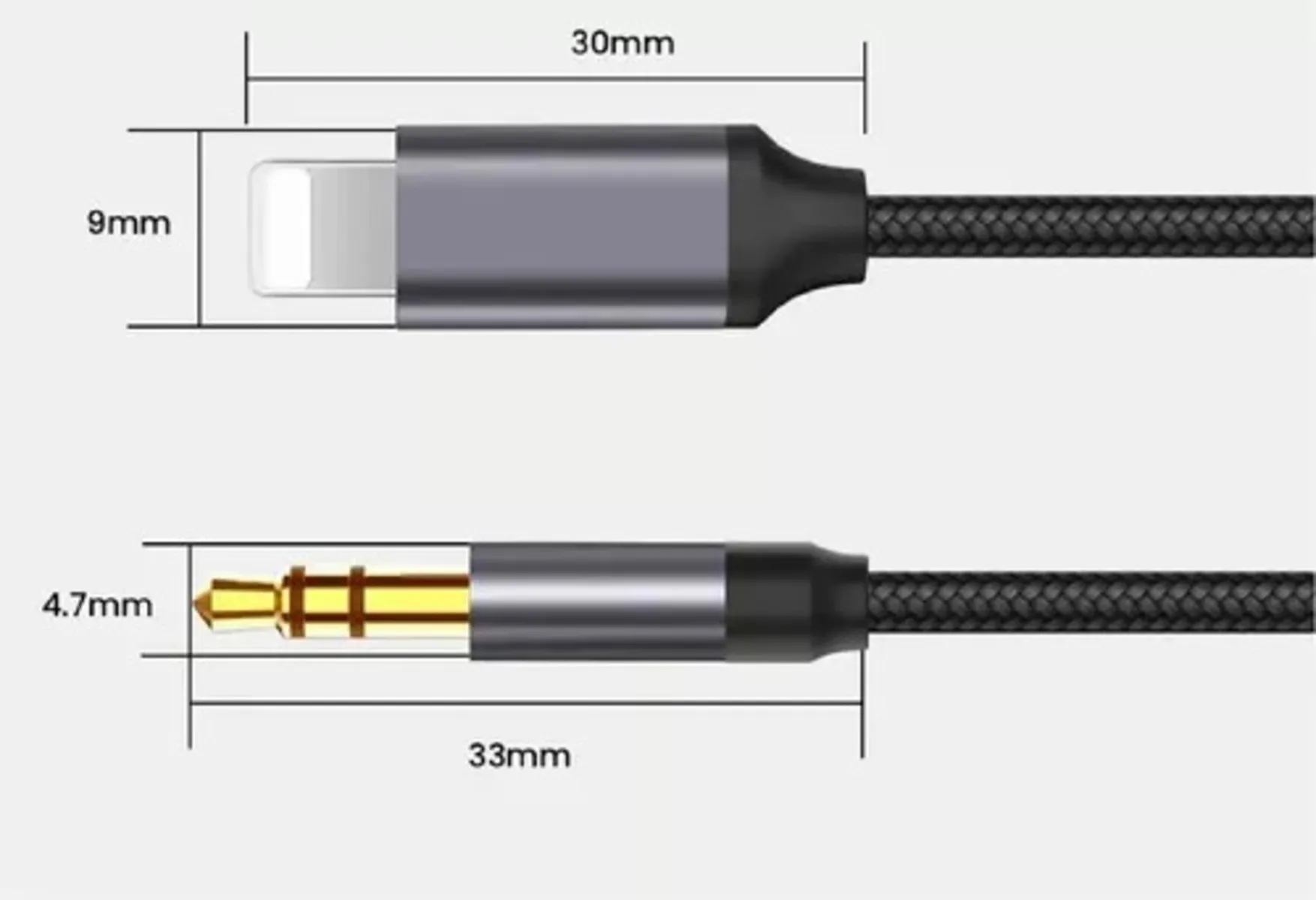 Cable Lightning Audio A Auxiliar 3.5mm Para iPhone iPad