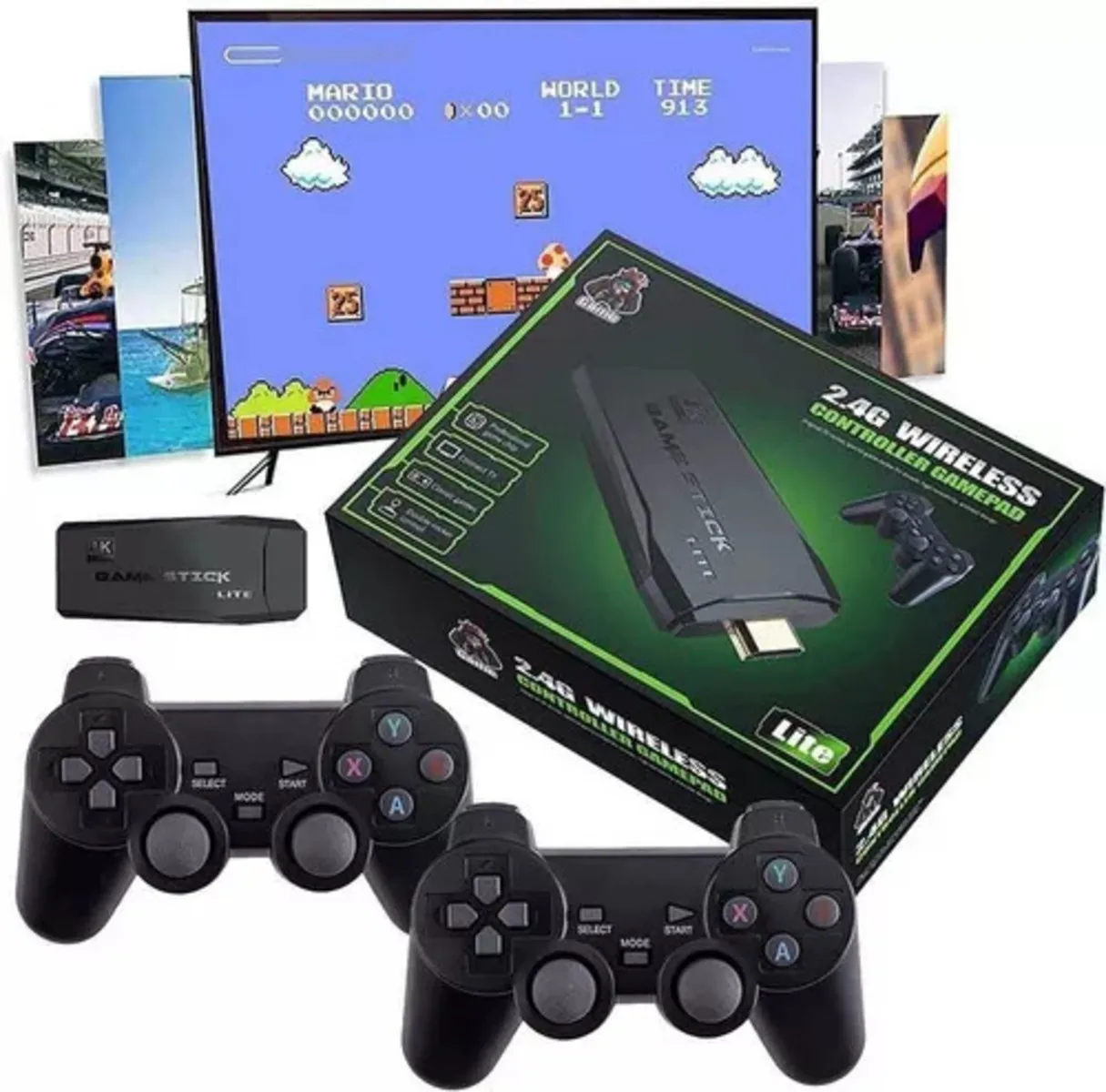 Consola De Videojuegos Retro Game Full Hd 4K Memoria 64g 10000  + Juegos