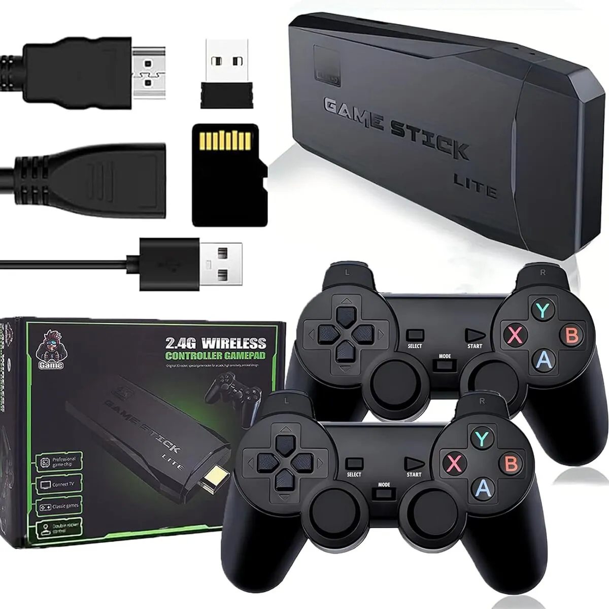 Consola De Videojuegos Retro Game Full Hd 4K Memoria 64g 10000  + Juegos