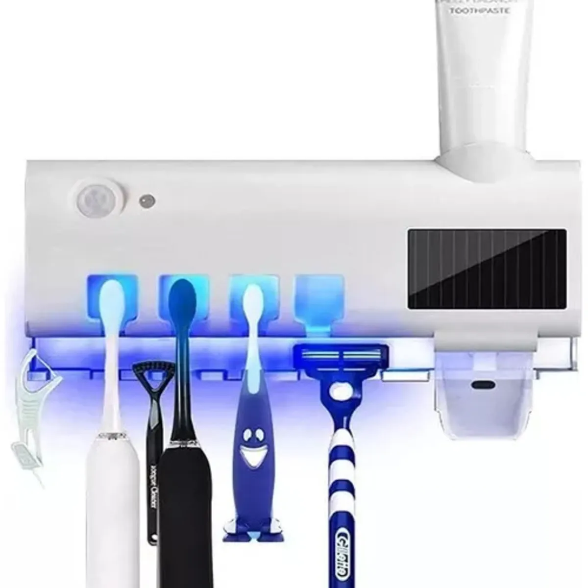 Dispensador De Crema Dental Esterilización Uv Porta Cepillos