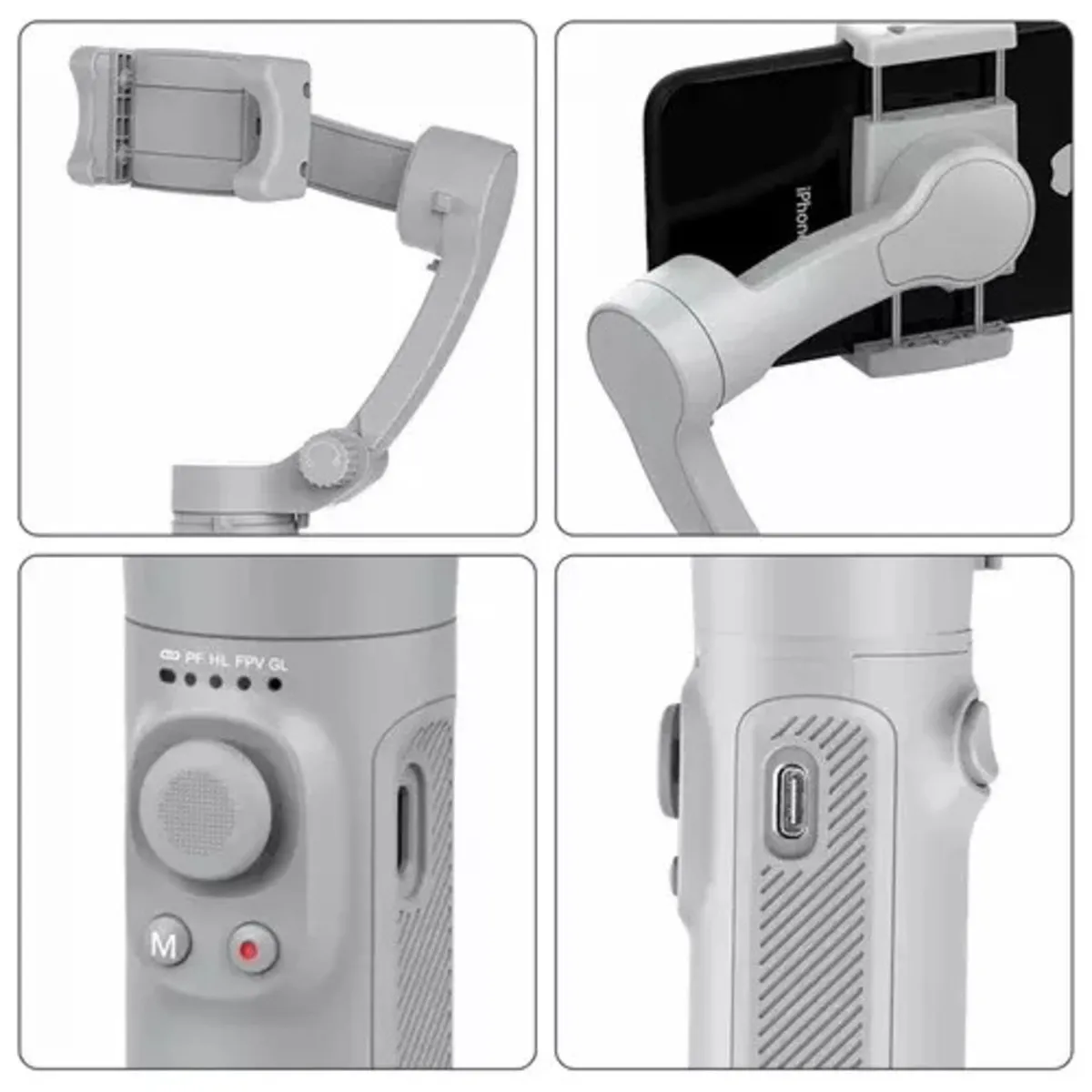 Estabilizador De Celular Gimbal 3 Ejes Plegable Profesional