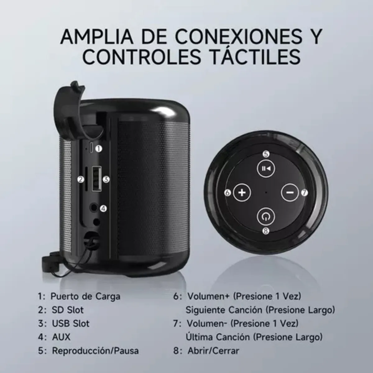 Bocina Mini Portátil Bluetooth Inalámbrica Altavoz Sd Alta Duracion