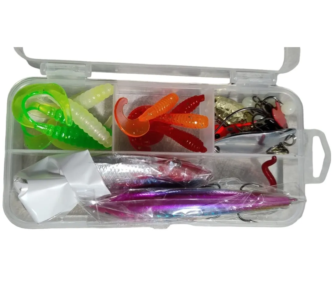 Kit 2 Caña De Pesca De 2.10mts Carretel Y Accesorios