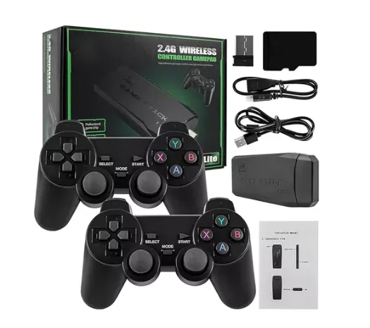 Consola Retro Hdmi 2 Controles Inalambricos Mas 10000 Juegos