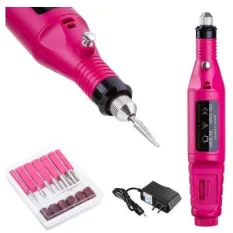 Kit Drill Pulidor Uñas Electrico Removedor Acrilico Manicure