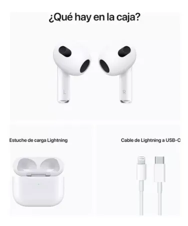 Audífonos Inalámbricos Airpods Serie 3 AAA