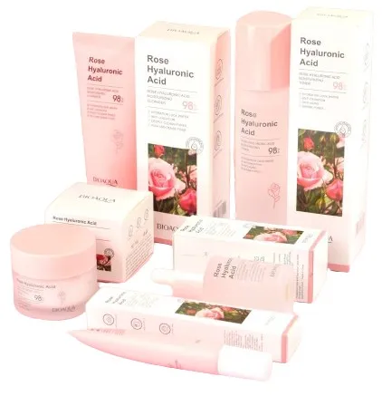 Kit Bioaqua Rosas Y Ácido Hialurónico Facial x 5 Antiedad 