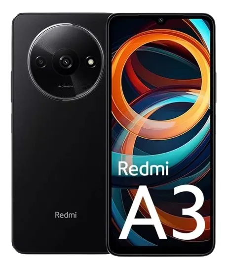 Celular Xiaomi Redmi A3 128 Gb 4 Gb Negro + Audifonos