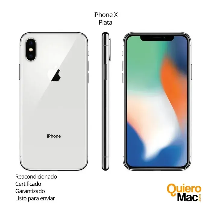 Celular Reacondicionado iPhone X 64GB 12 Meses De Garantía