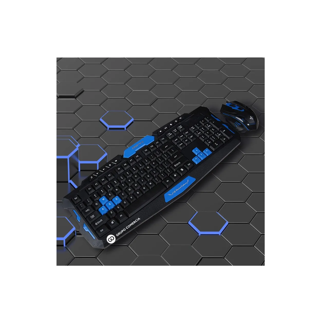 Teclado Con Mouse Ergonómico Inalámbrico Wireless