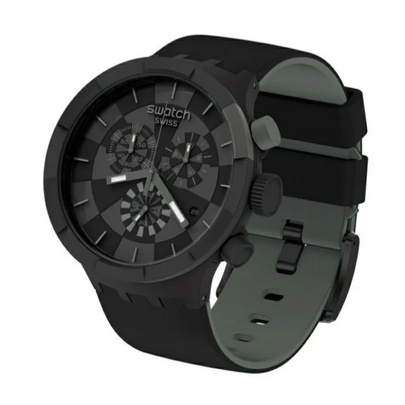 Swatch Check Point Black Big Bold Chrono SB02B400