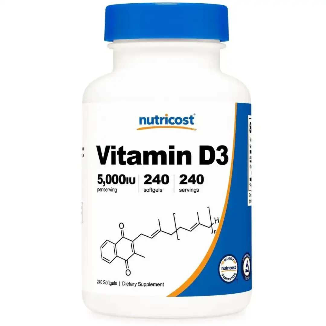 Vitamina D3 240 Softgel 5000 IU Nutricost