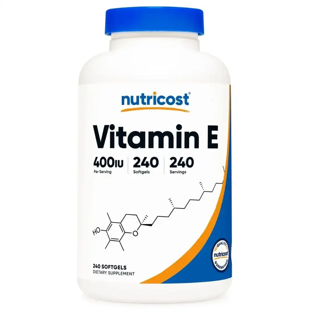 Vitamina E 400 IU 240 Capsulas Sofgel Nutricost