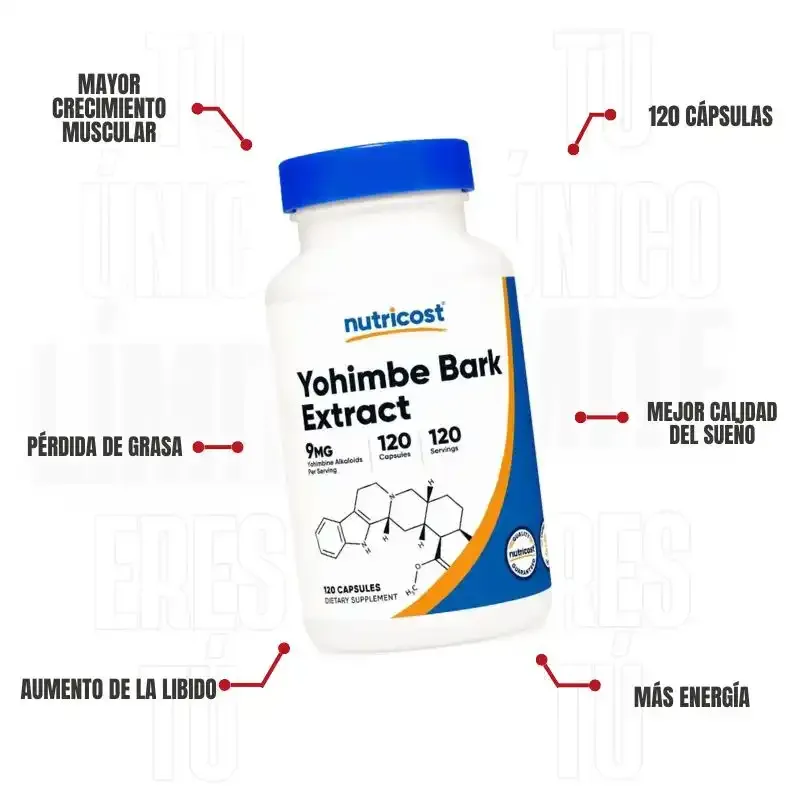 Yohimbina Bark 9 Mg 120 Capsulas Capsulas