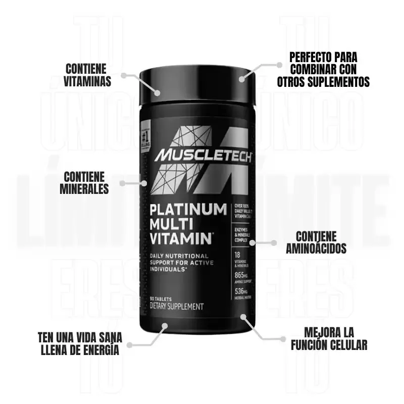 Platinum Multivitamin 90 Tabletas